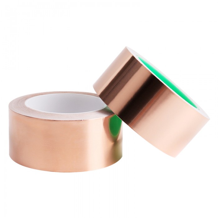 厂家批发高温纯铜箔胶带 无尘铜箔胶带 环保遮蔽导电铜箔胶带